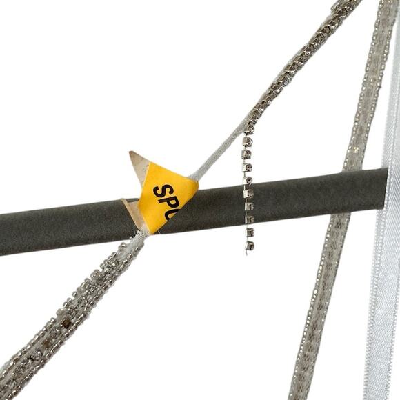 Katie May Lolita Gown Maxi Dress Cowl Crystal Embellished Strap Formal Party M - Picture 12 of 13